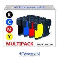 Multipack Brother LC-1100 All Colors LC1100BK / LC1100C / LC1100M / LC1100Y (4 pcs)