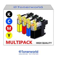 Multipack Brother LC-121 / LC-123 / LC-125 / LC-127 All Colors LC125BK / LC125C / LC125M / LC125Y (4 pcs)